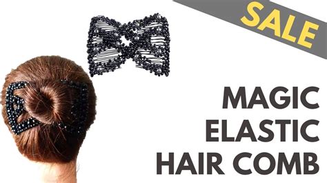 Magic elastic hair comb